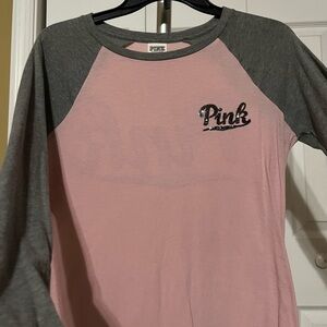 PINK Tee - Women’s Pink and Grey